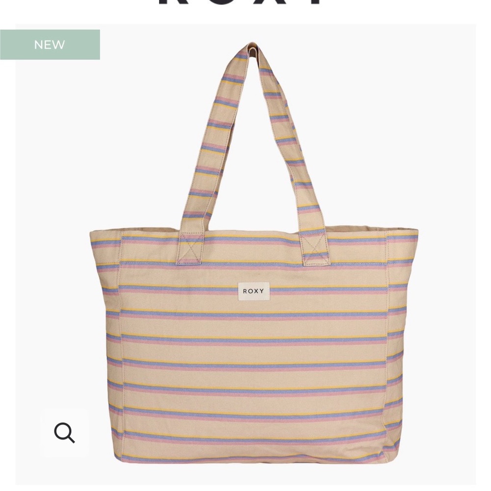 Roxy Multicolor Striped Tote Bag